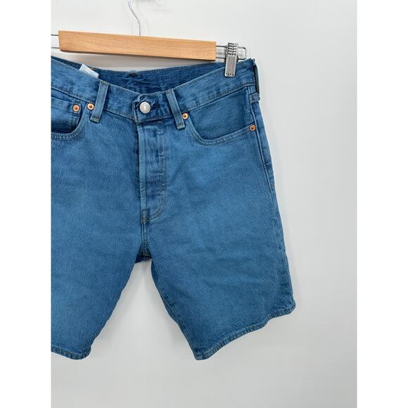 Levi's Mens 501 Button Fly Denim Shorts Size 31 Dad Jorts Jean 9" Inseam - Picture 3 of 7